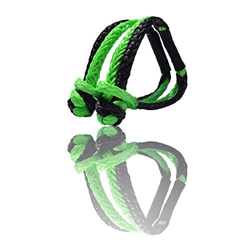 QIQU Recovery Soft Shackle for Recovery of SUV Truck 4x4 ATV UTV Sailing (1/4 inch)