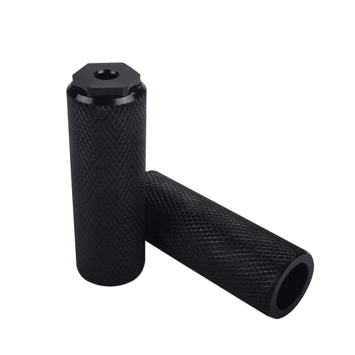 HOUSON 2 PCS Bicycle Pegs Aluminum Alloy Bicycle Foot Pegs Bike Pegs Bicycle Footrests for Mountain Bikes Road Bike 100 28mm Black