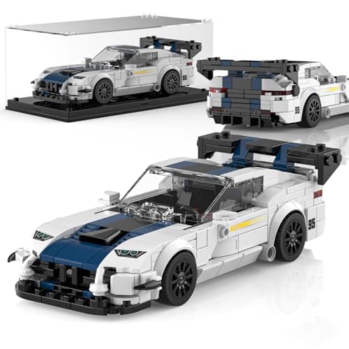 Mould King 27095 Viper ACR Speed Champion Technik Car Building Set Acrylic Display Case MOC Classic Race Cars Birthday Gifts for AdultsTeens Creative Cool Vehicles Model Toys for Age 14 432Pcs