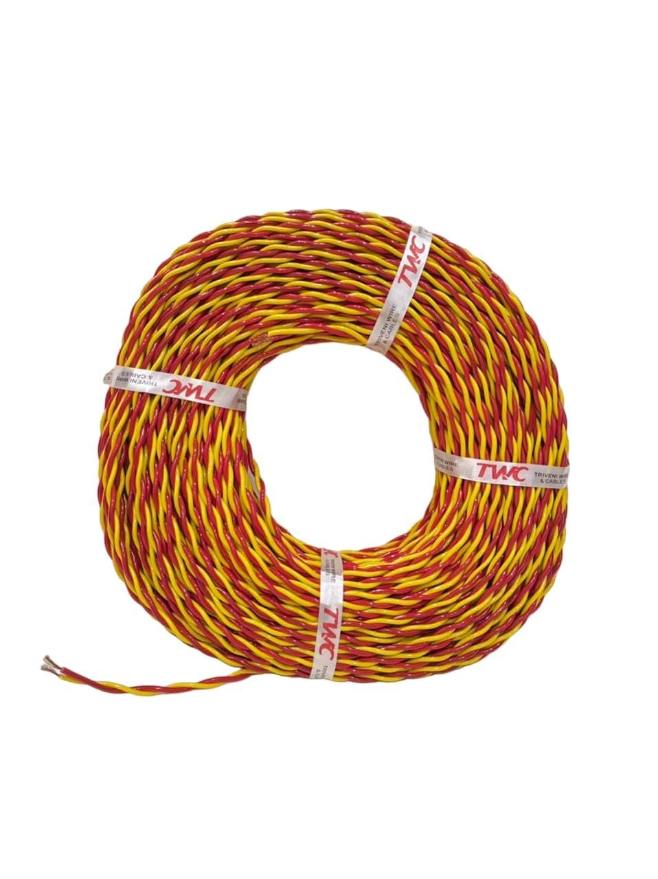 TWC Assorted-F06 40/76-90 METER Active Core Electrical Wire | Insulated PVC Copper Wire | Cable for Domestic & Industrial Connection Purpose | Flame Resistant