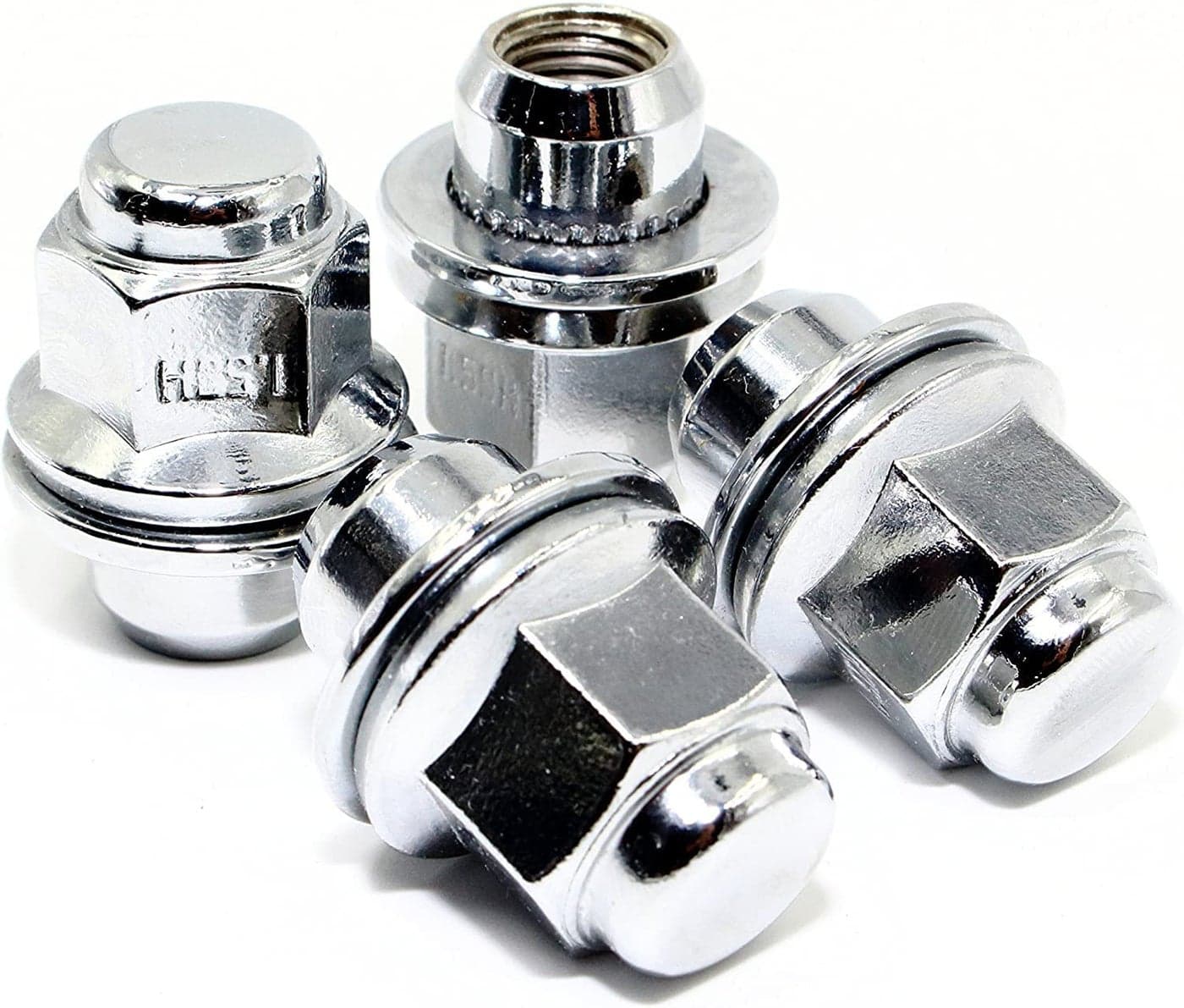 Set of 4 12x15 Veritek Mag OEM Factory Washer Style Chrome Lug Nuts for Toyota Tacoma 4 Runner SR5 PreRunner TRD OffRoad Limited Factory Stock Replacement