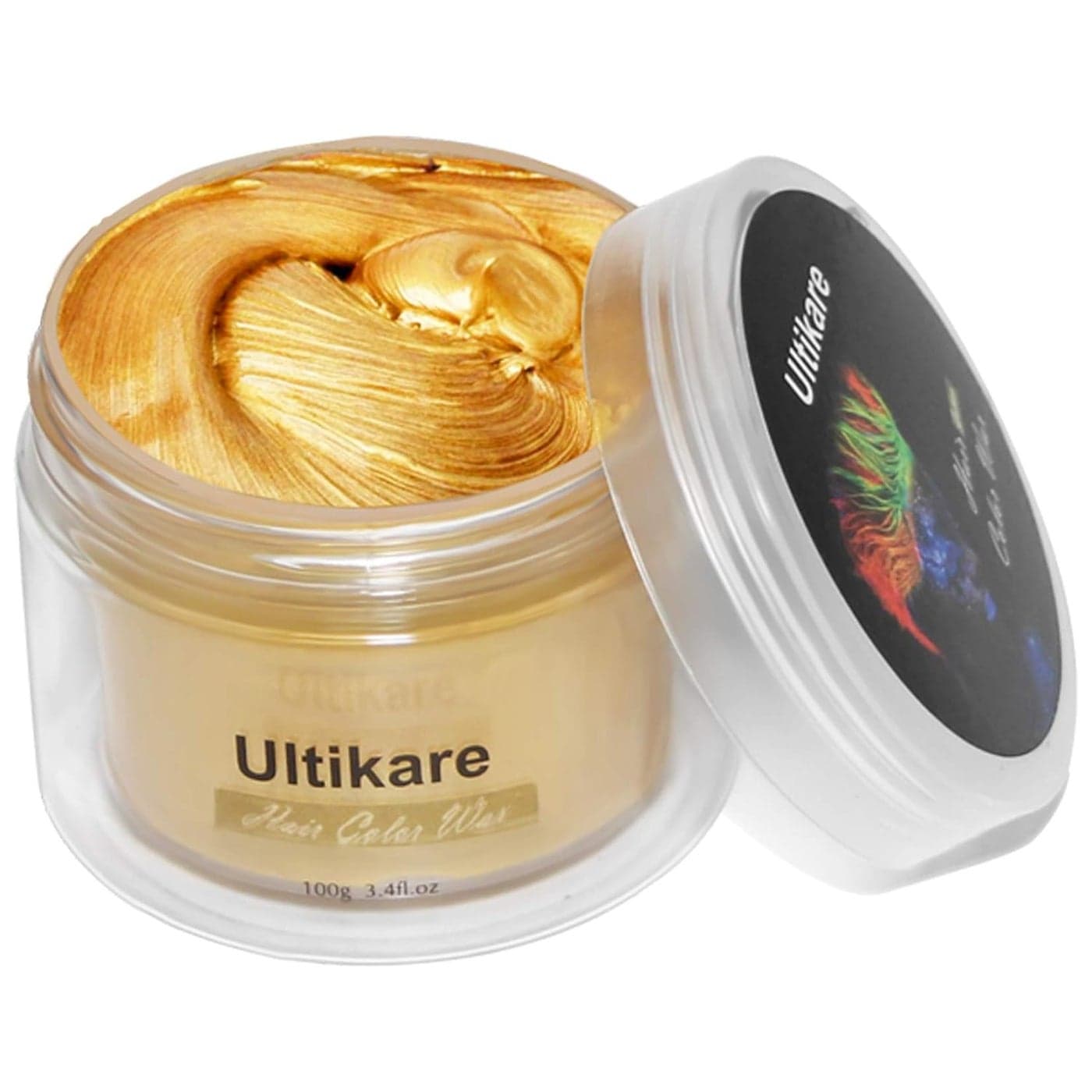 Hair Color Wax Blonde Ultikare Instant Hair Dye Cream Mud Washable Temporary Hair Dye Natural Hairstyle Color Pomade for Party Cosplay Halloween Gold