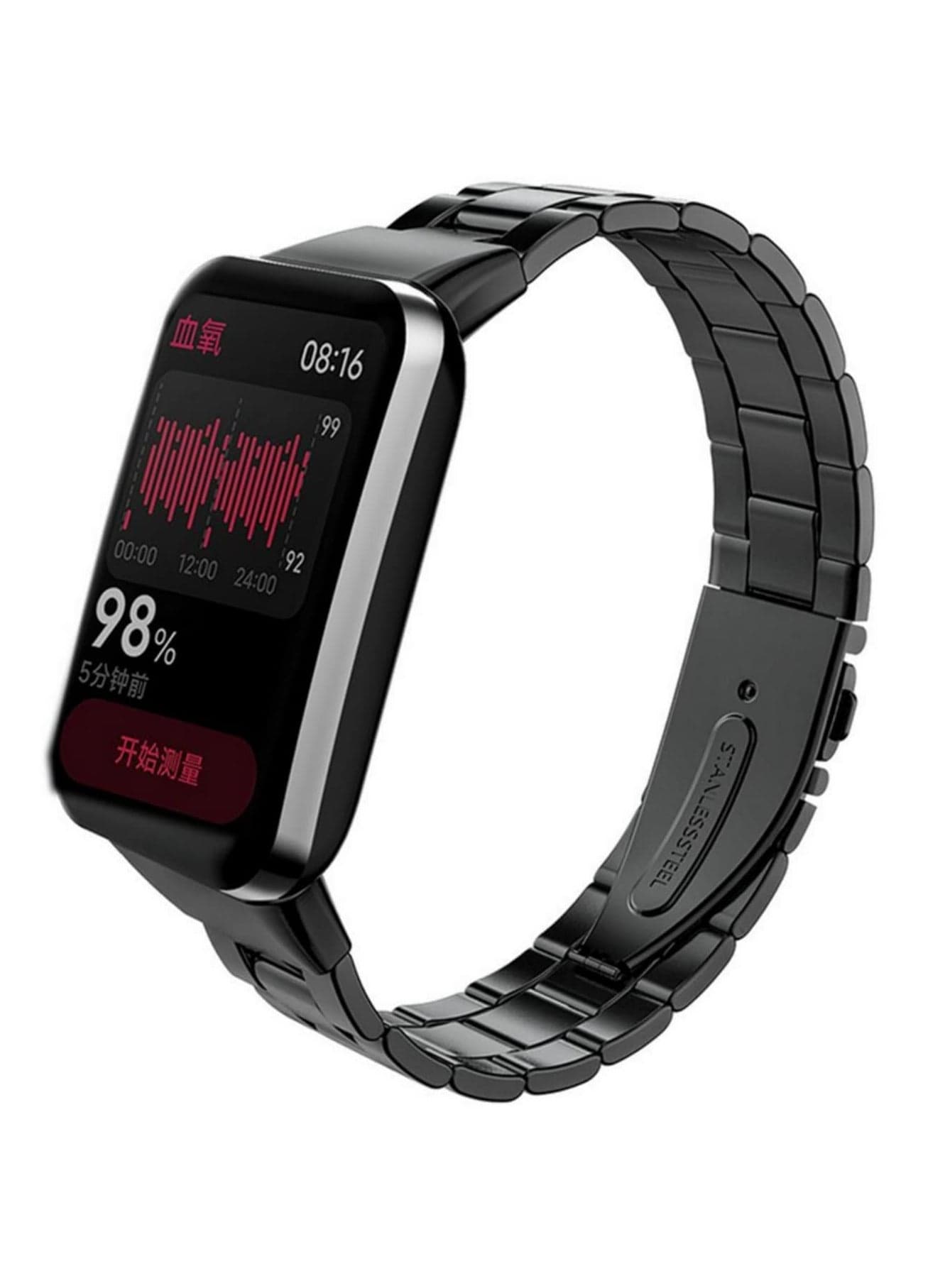 Stainless Steel Metal Watchband For Xiaomi Mi Band 7 Pro Smart Band Accessories Bracelet Wristband Replacement Correa Black Strap for Xiaomi Band 7 Pro
