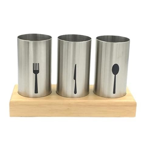 WSKC 4PC Flatware Caddy Holder Stainless Steel Small