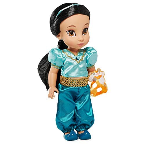 Disney Store Animators Collection Jasmine Doll from Aladdin 16 Inches Authentic Princess Design for Kids Collectors Soft Poseable Figure Suitable for Ages 3