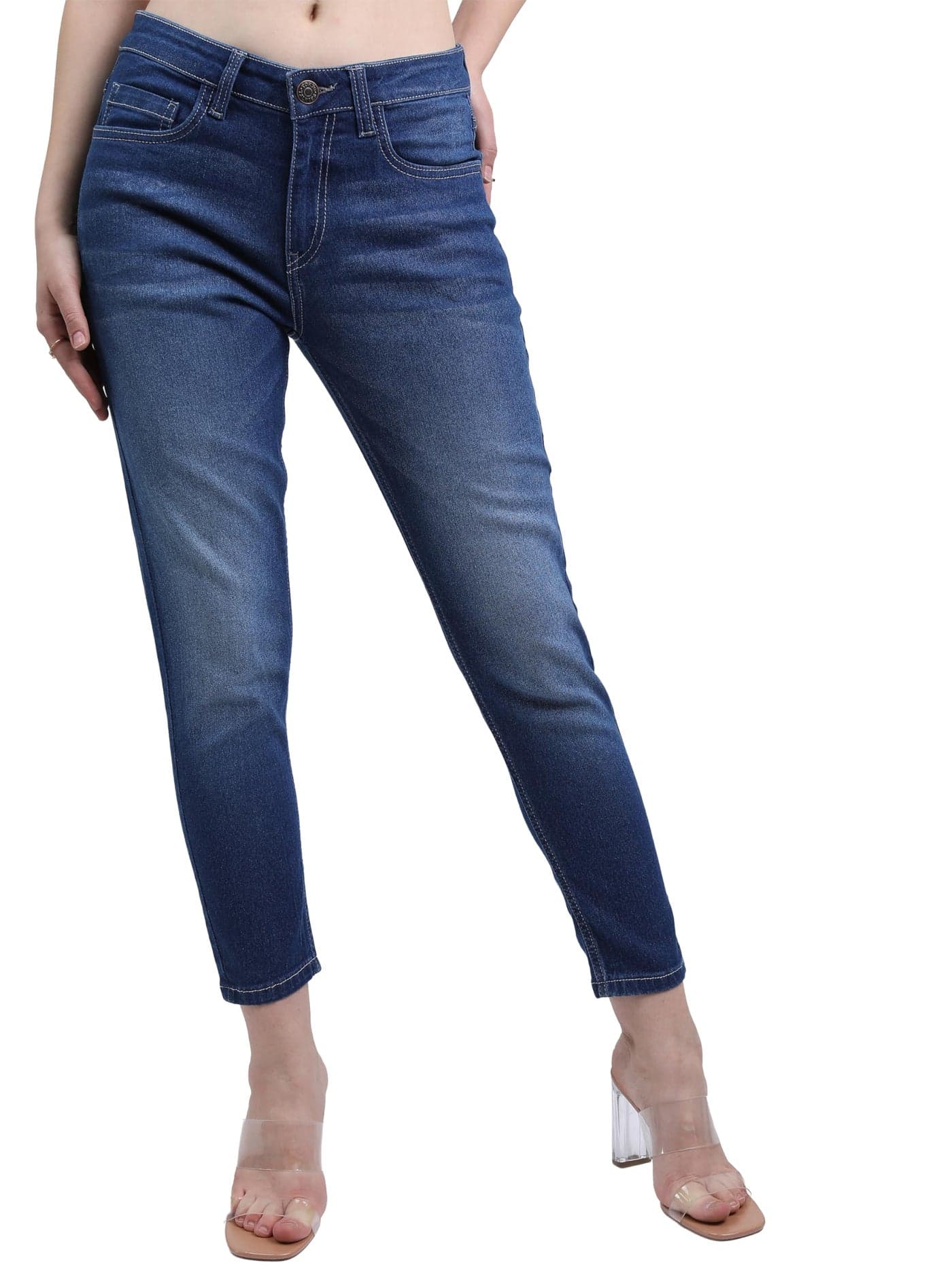 Tokyo Talkies Women Skinny Fit Light Fade Stretchable Jeans