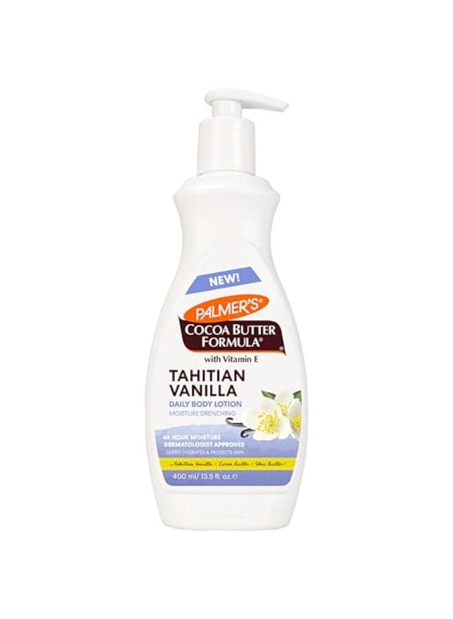 Palmers Cocoa Butter Formula Tahitian Vanilla Body Lotion 135 Oz Daily Moisturizing Lotion for Dry Skin with Shea Butter Vitamin E Hydrates Protects Helps Provide 48Hour Deep Moisture