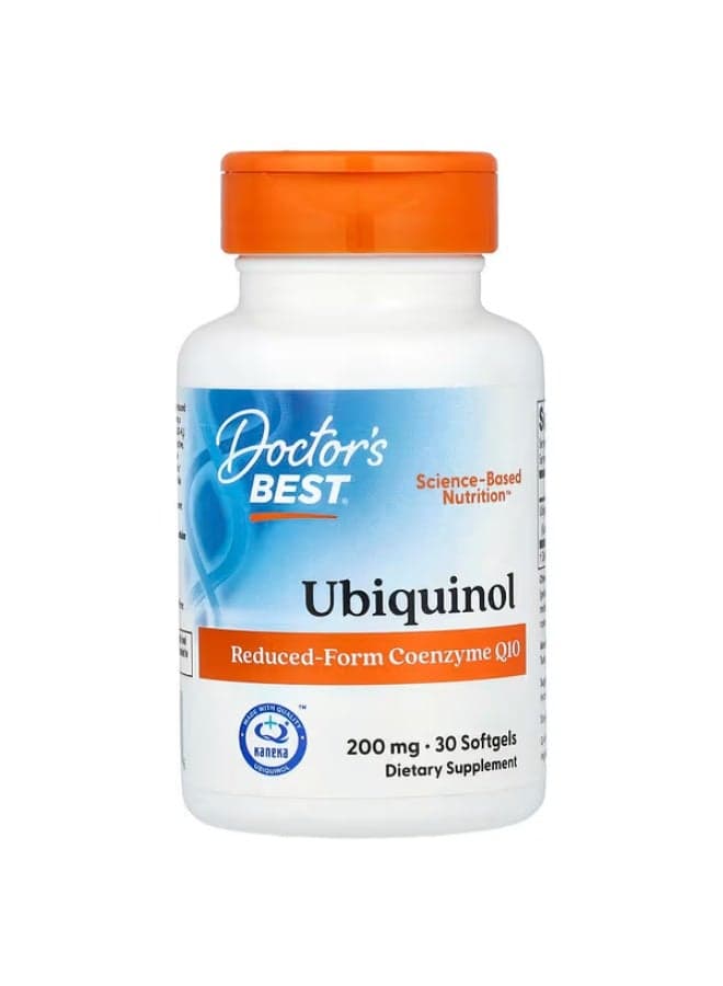 Doctor's Best, Ubiquinol, 200 mg, 30 Softgels