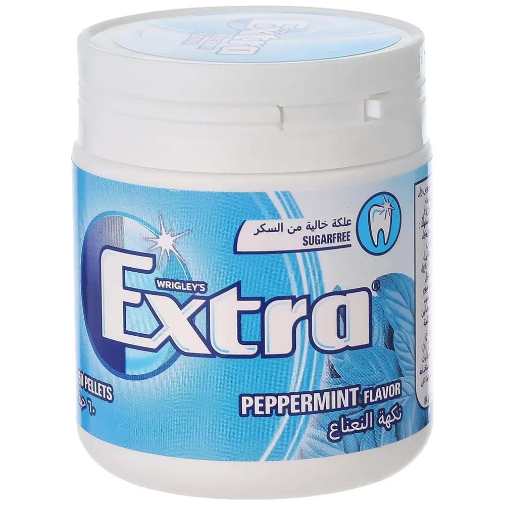 Wrigley's Extra Sugar Free Peppermint Flavor Chewing Gum- 60pcs
