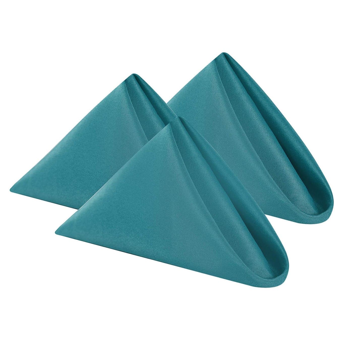 Cloth Napkins 17x17 inch Washable Polyester Dinner Napkins Soft Table Napkins for Wedding Party Dining BanquetTeal25PCS