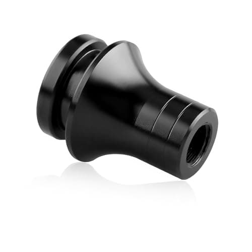 ZNDAW Car Shift Knob Boot Retainer M12125 Aluminum Manual Gear Shifter Lever Boot Adapter Waterproof Gear Shift Knob Retainer for Manual Transmission Vehicles Car Accessories Black