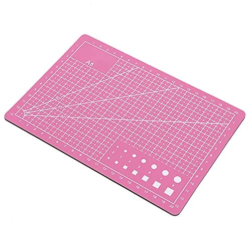 Clear Cutting Mat Sewing Self Healing Sewing Mat Pad A5 Mini Metric Cutting Mats For Crafts Cutting Board for DIY Handmade Quilting Sewing and Arts Crafts Projects Tool Pink