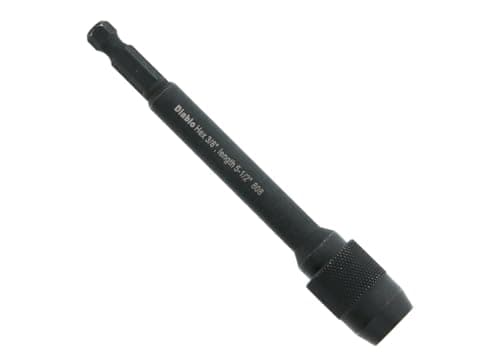 Diablo Universal Extension for Drills with Quick-Change Feature - Ideal for Snap-Lock Plus Mandrel System - 3/8" Hex, 5-1/2" Length, 3000 Max RPM - DHS375XT6