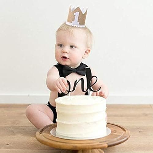 BabyMoon 1 year Birthday Crown Baby Cap | Cake Smash | Baby Photography Cap | Brown