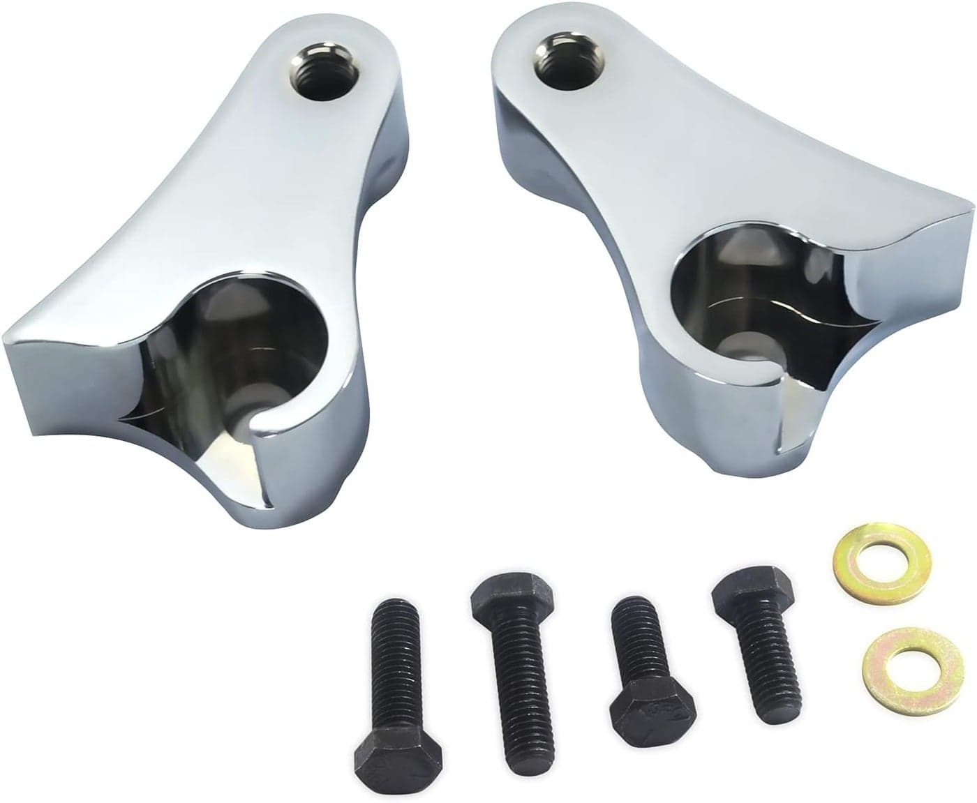 AIRCMT 08-23 1" Lowering Link Kit for Harley Davidson Touring Models (Chrome)