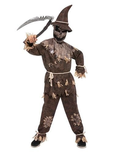 Spooktacular Creations Halloween Boys Scarecrow Costume Kids Scary Scarecrow Dressup for RolePlayingL1012yr