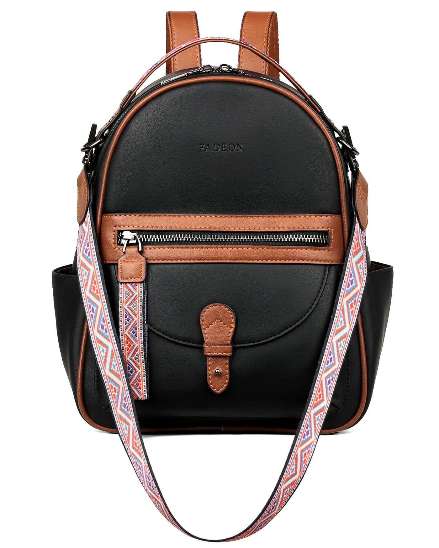 FADEON Mini Backpack Purse for Women Designer Leather Cute Roomly Backpacks Daily Ladies Shoulder Backpack Fashion Handbag