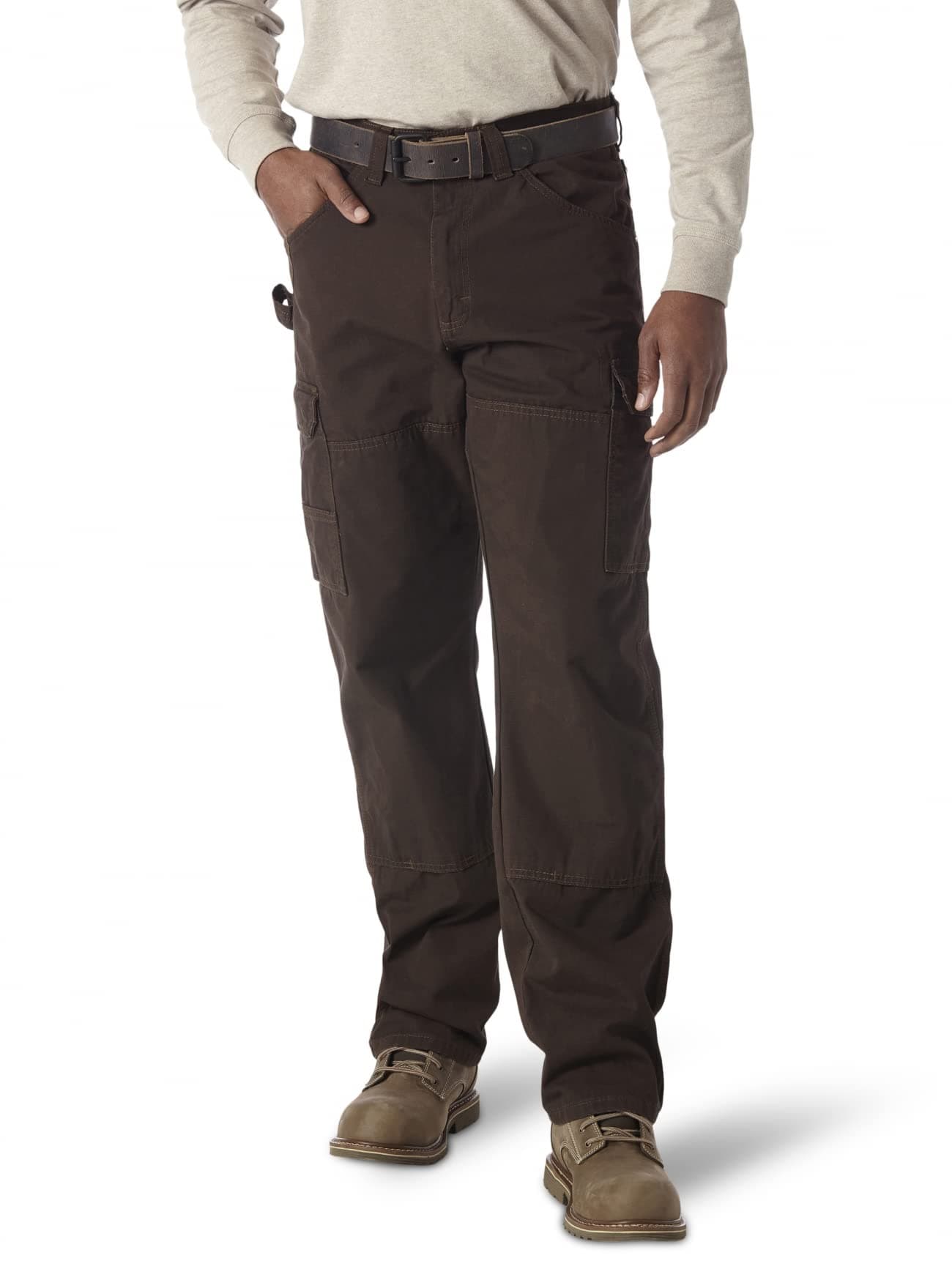 Wrangler Riggs Workwear Mens Ranger Work Utility Pants, Dark Brown, 42W x 30L US