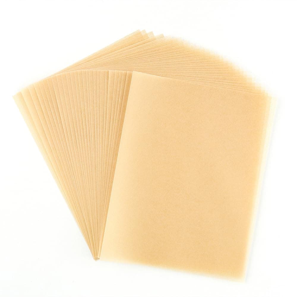 BAOFALI 60 SheetsSet Translucent Vellum PaperFrosted Smooth Vellum Paper Printable Vellums for DIY Invitations Greeting Cards Card OverlaysDrawingEnvelope Pearled Gold 425x55inch 100gsm37lb