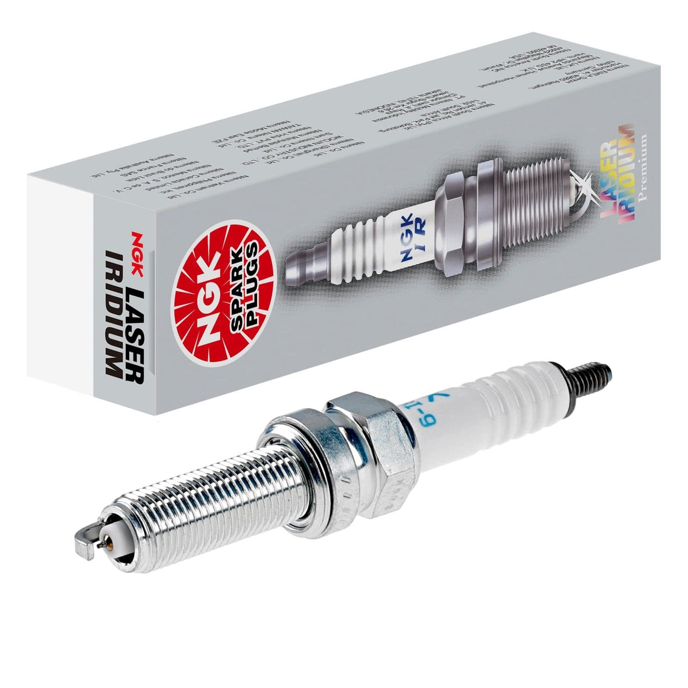 NGK Spark Plug 91909 Central Electrode Iridium 1 Ground Electrode with Flat HoldSeal Key Opening 16 mm