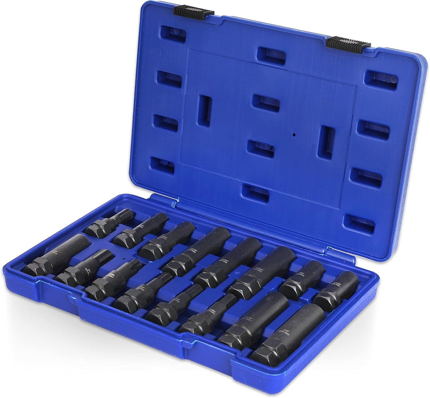 Lug Nut Key Set, 16 Pieces SAE & Metric Wheel Lock Removal Tool Kit