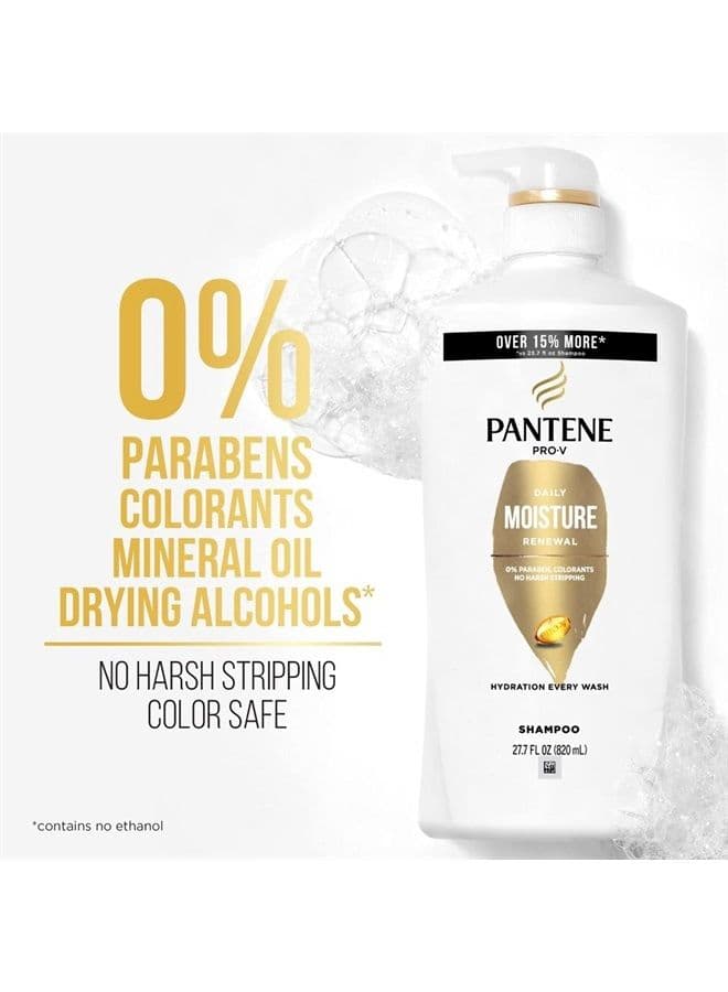 Shampoo Twin Pack with Hair Treament, Daily Moisture Renewal for Dry Hair, Safe for Color-Treated Hair