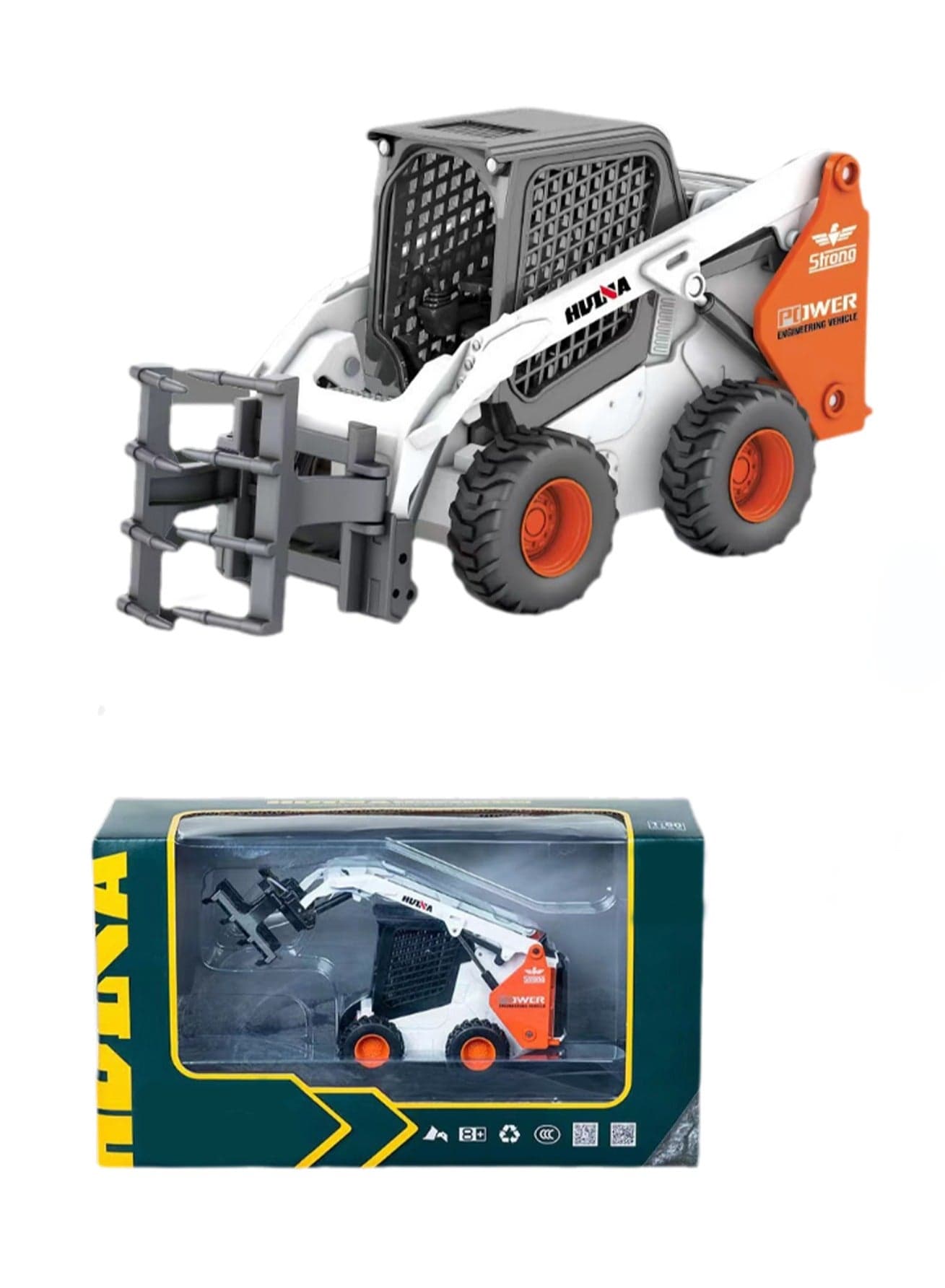Children's Engineering Vehicle Model Toys 1/50 Engineering Vehicle Model(Heavy Duty Tracked Alloy Loader)