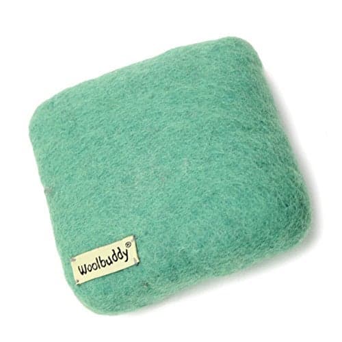 Woolbuddy Needle Felting Pad Durable Wool Mat for Craft Projects Foam Alternative 6x6x15 Teal