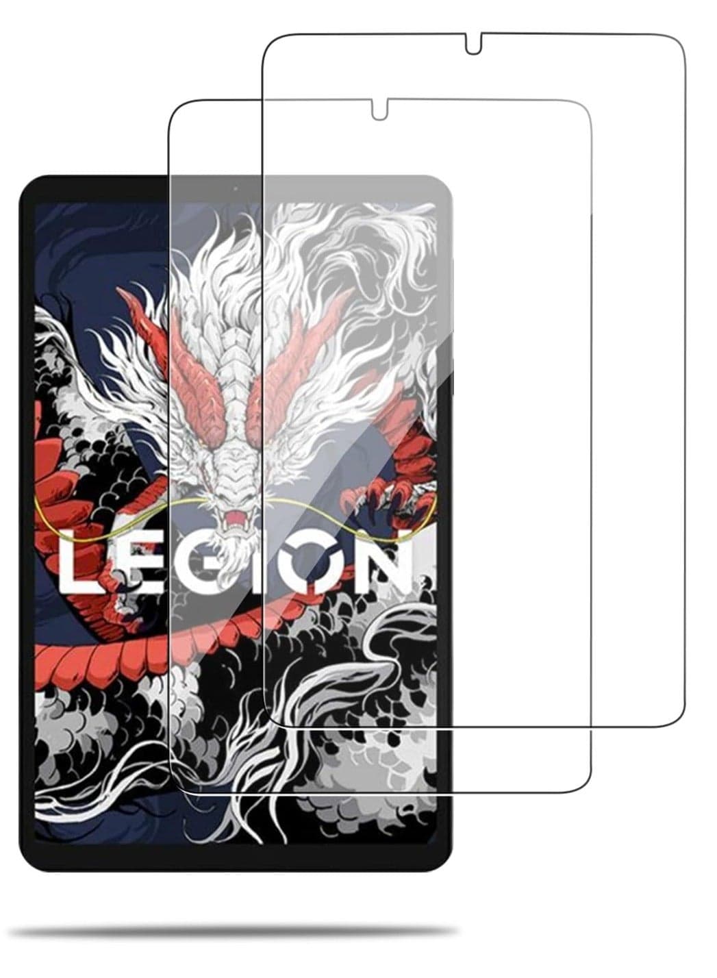 【2 Pack】Screen Protector for Lenovo Legion Y700 2025 Tablet, HD Tempered Glass,9h Hardness,Scratch,Anti-Fingerprin,Tempered Glass Film Guard for Lenovo Legion Y700 2025 8.8inch Tablet