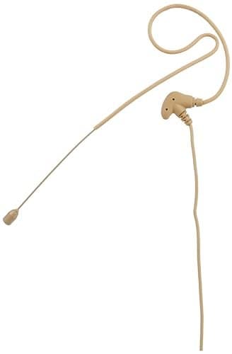Pyle In Ear Back Electret Microphone - Professional Mini Portable Omnidirectional Wired Headset Voice Audio Corded Condenser Mic w/ 4 Pin XLR Cable Wire, For Shure System or Studio Mixer PMEMS13