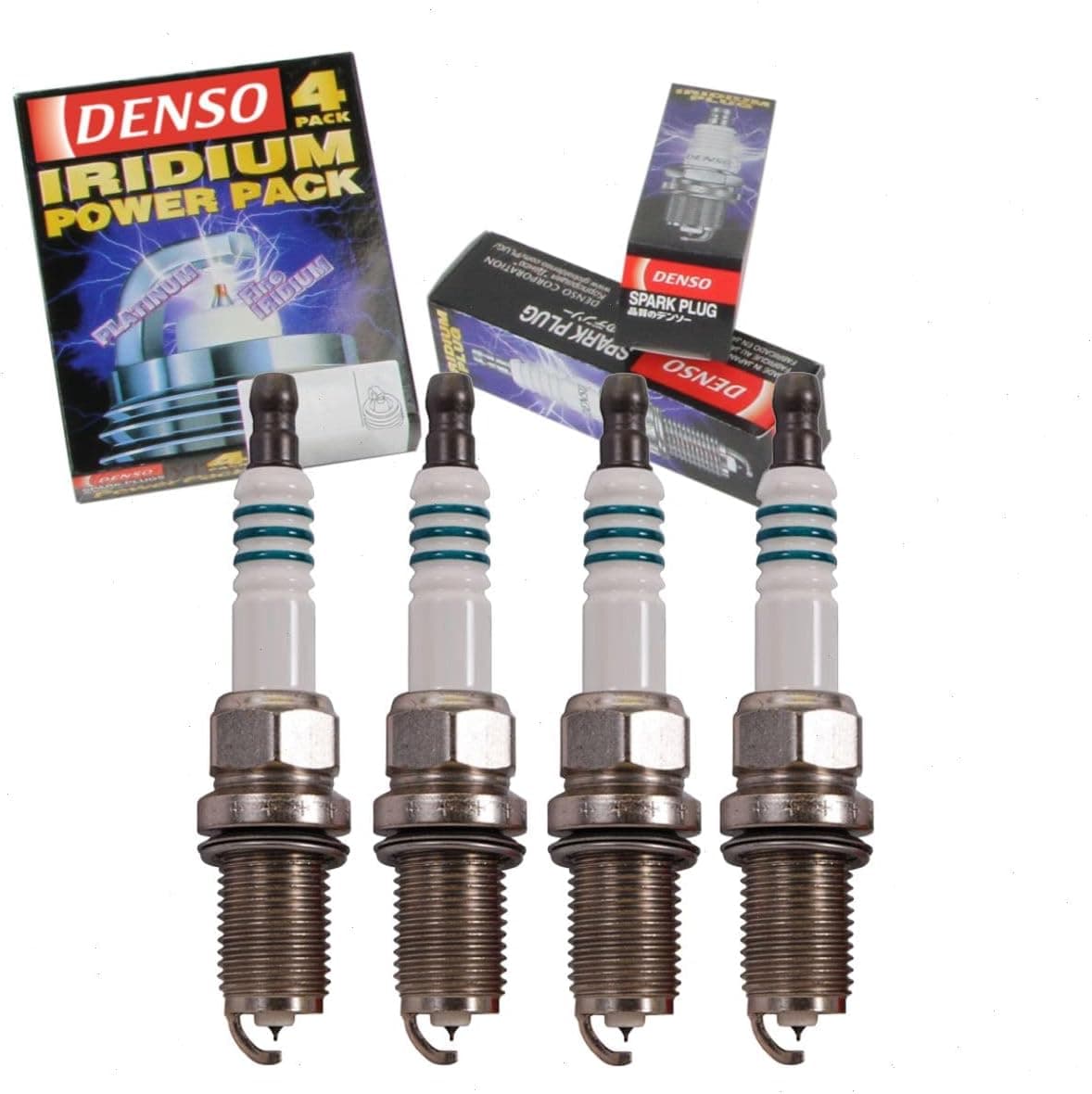 Sixity Auto 4 pc DENSO Iridium Power Spark Plugs for Honda Civic 1.8L L4 (2006-2011)