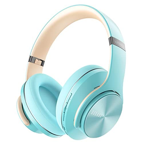 DOQAUS Bluetooth Headphones Over Ear, 90H Playtime Wireless, 3 EQ Modes, HiFi Audio & Deep Bass, ENC Noise Isolating Mic, Soft Earpads for Phone/PC