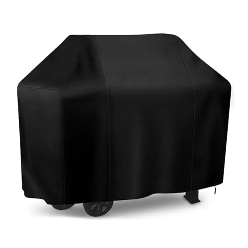 iCOVER Grill Cover, 55 inch BBQ Grill Cover for Outdoor Grill, Anti-UV & Fade Resistant Gas Grill Cover, Waterproof Barbecue Grill Covers for Weber, Char-Broil, Nexgrill and More, Black