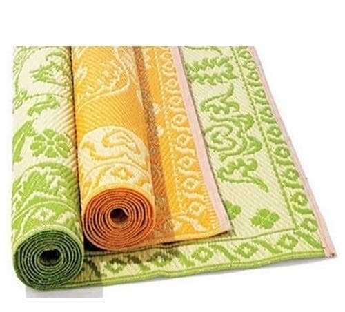 Truvic chatai Plastic Floor Mat and Design Export Quality Multicolor Standard 6 x 6ft