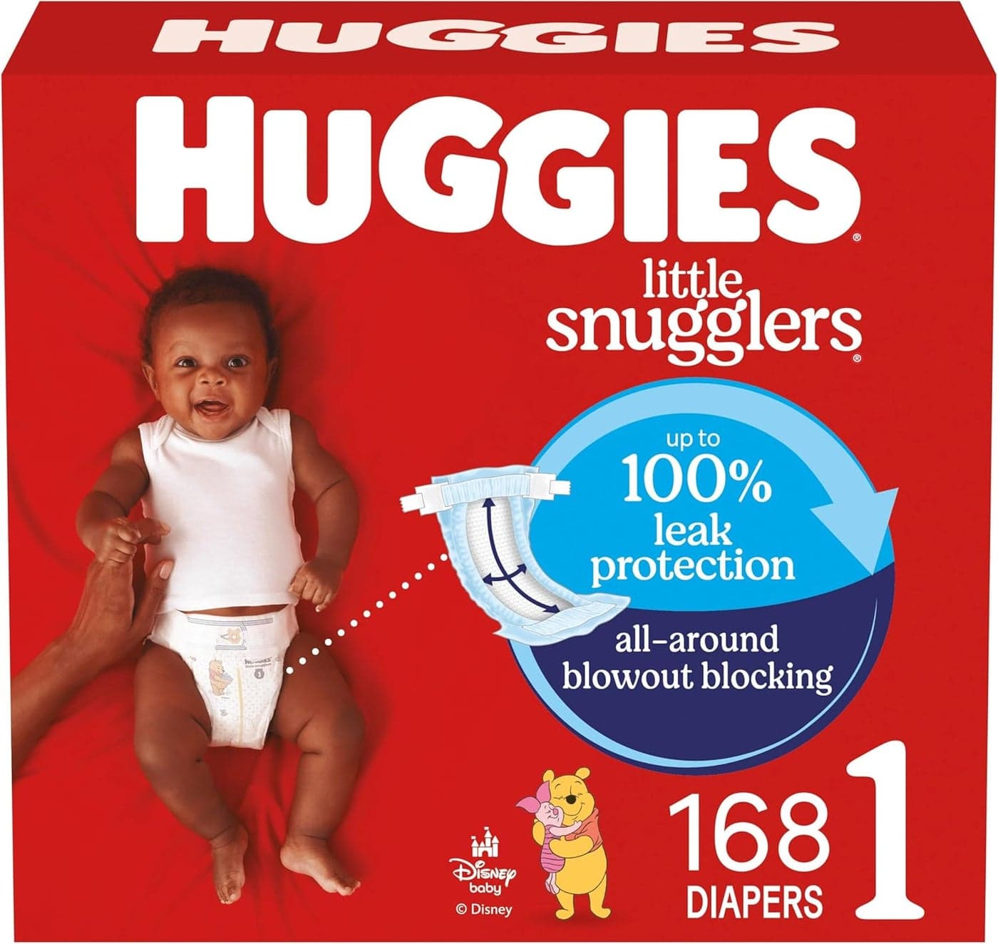 Huggies Little Snugglers Size 1 Diapers - 168 Count