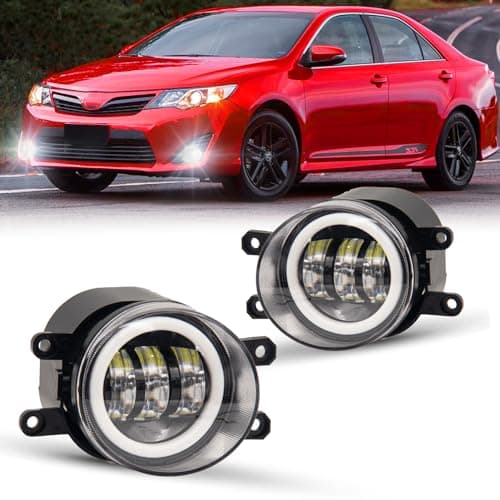 WEZEMLIGHT New Version LED Fog Lights Assembly Replacement For 2011-2013 CT200h 2011-2014 IS250/350 Toyota 4Runner Avalon Camry Highlander Matrix Prius Rav4 Tacoma LED Fog Lamps 1 Pair (Includes DRL)