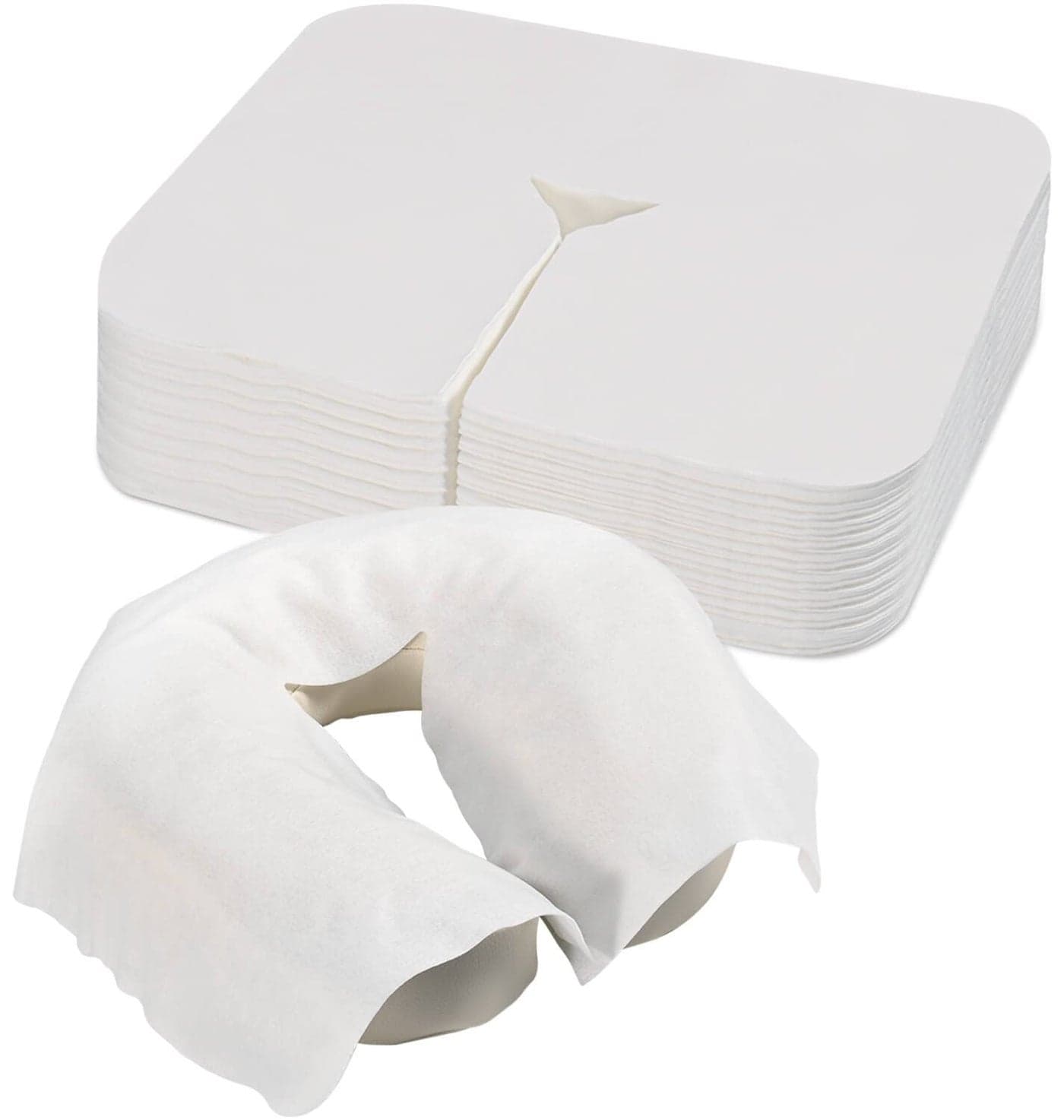YEEOZOE 300 Count Disposable face Cradle Covers for massage table MedicalGrade Ultra Soft NonSticking Breathable Massage Headrest Covers 12 16 inches SPA Face Rest Cover