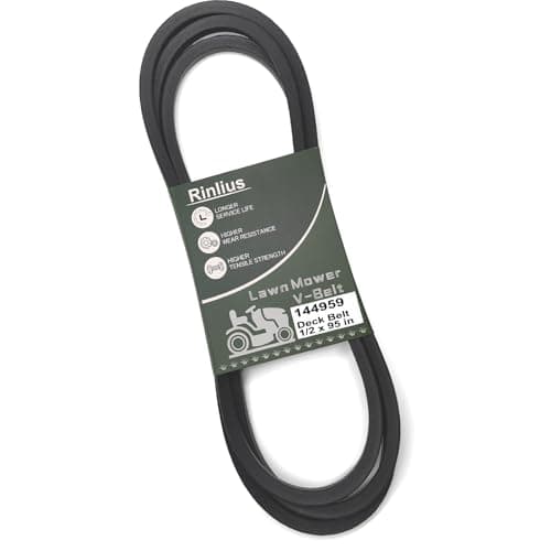 Rinlius 144959 Deck Belt (1/2" x 95") fits Craftsman LT1000 LT2000 LT3000 DYT4000 42 inch Deck Riding Mower, Husqvarna Poulan AYP Lawn Mower Replaces OEM 138255 532144959 532138255