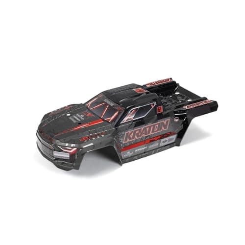 ARRMA KRATON 6S EXB BLX Painted Decalled Trimmed Body BlackRed ARA406169
