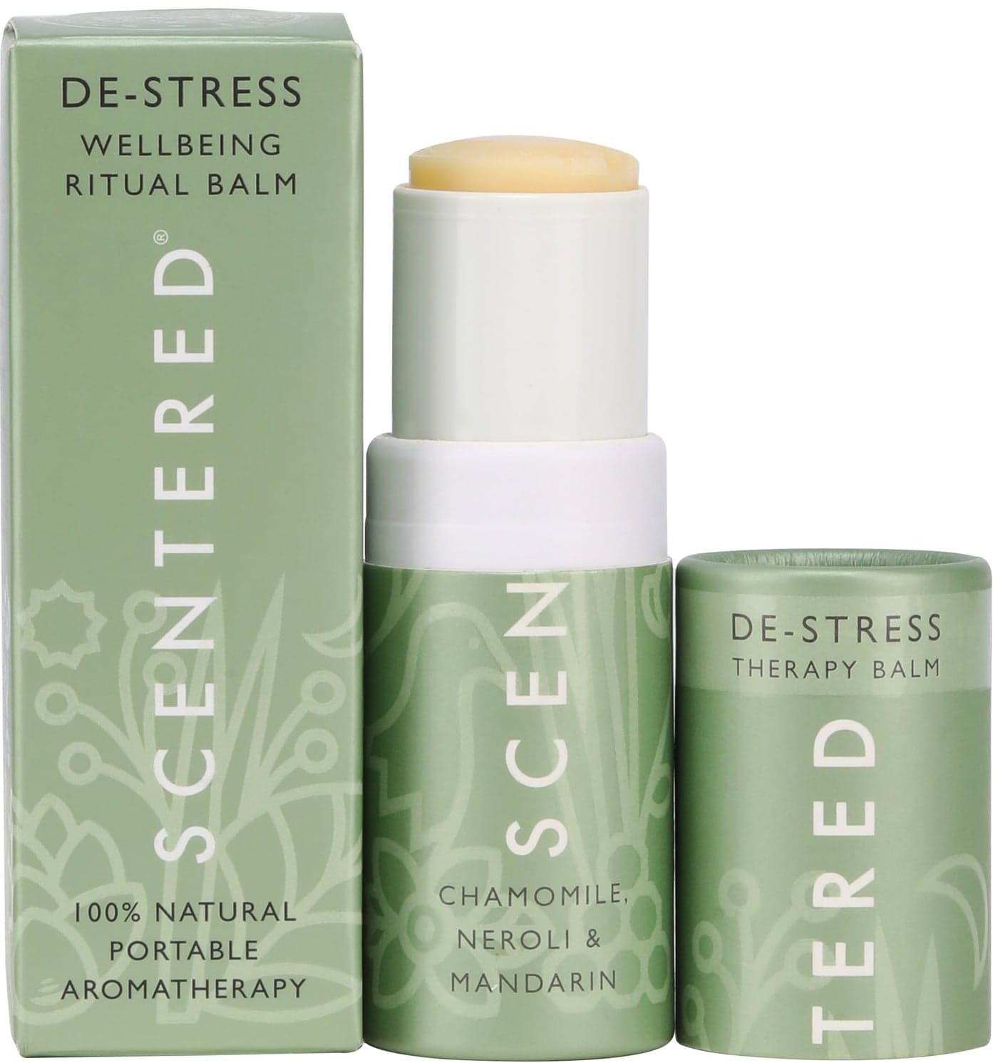 Scentered Aromatherapy Stress Relief Balm Stick De Stress Essential Oil Roll On for Calm Relaxation 100 Natural Stress Reliever Chamomile Cedarwood Rosemary Stress Relief Gifts for Women