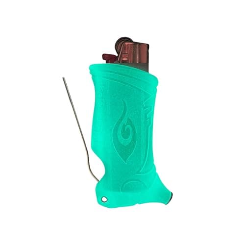 Toker Poker - Bic Lighter Sleeve Glow in The Dark - All Inclusive Tool for Camping and Other (Glow Green)