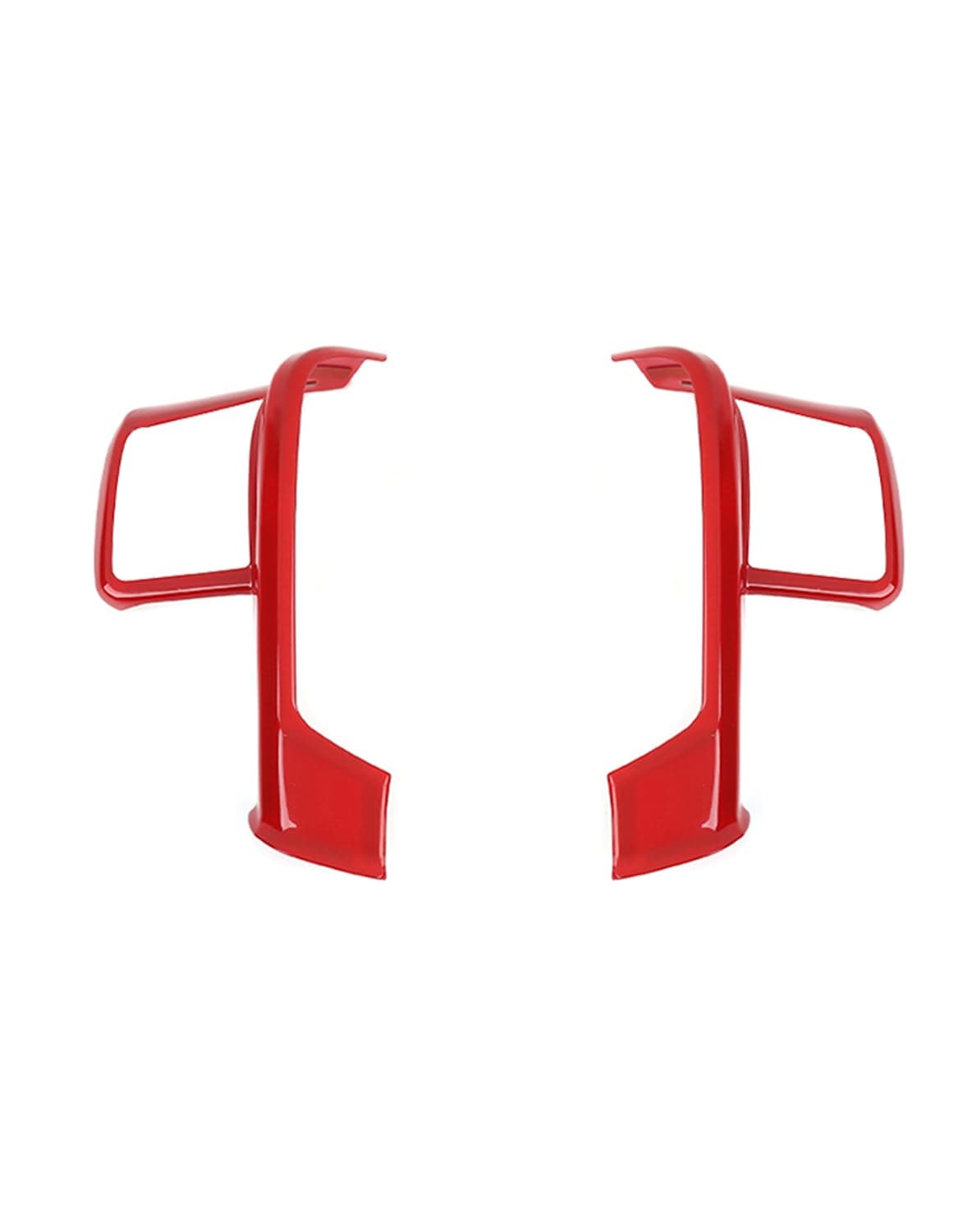 Voodonala Red Steering Wheel Panel Trim Cover Compatible with Ford F250/F350/F450/F550 2008-2016, for Ford Expedition 2007-2012