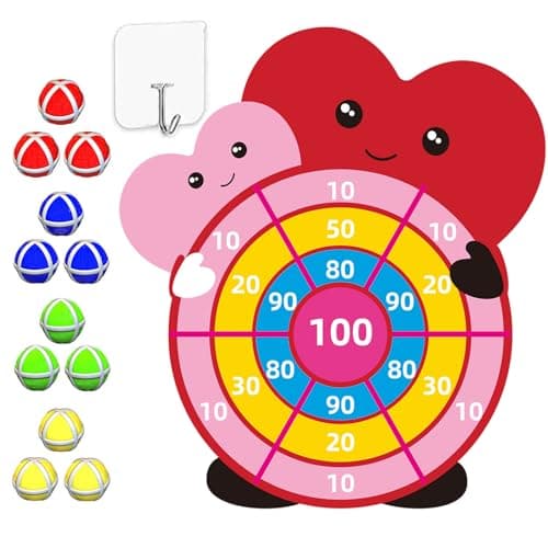 Valentines Day Gifts for Kids30 LargeDartboard GameValentine Gift Toys Exchange for Boys Girls Toddlers Classroom School Party Favor Supplies Decorations