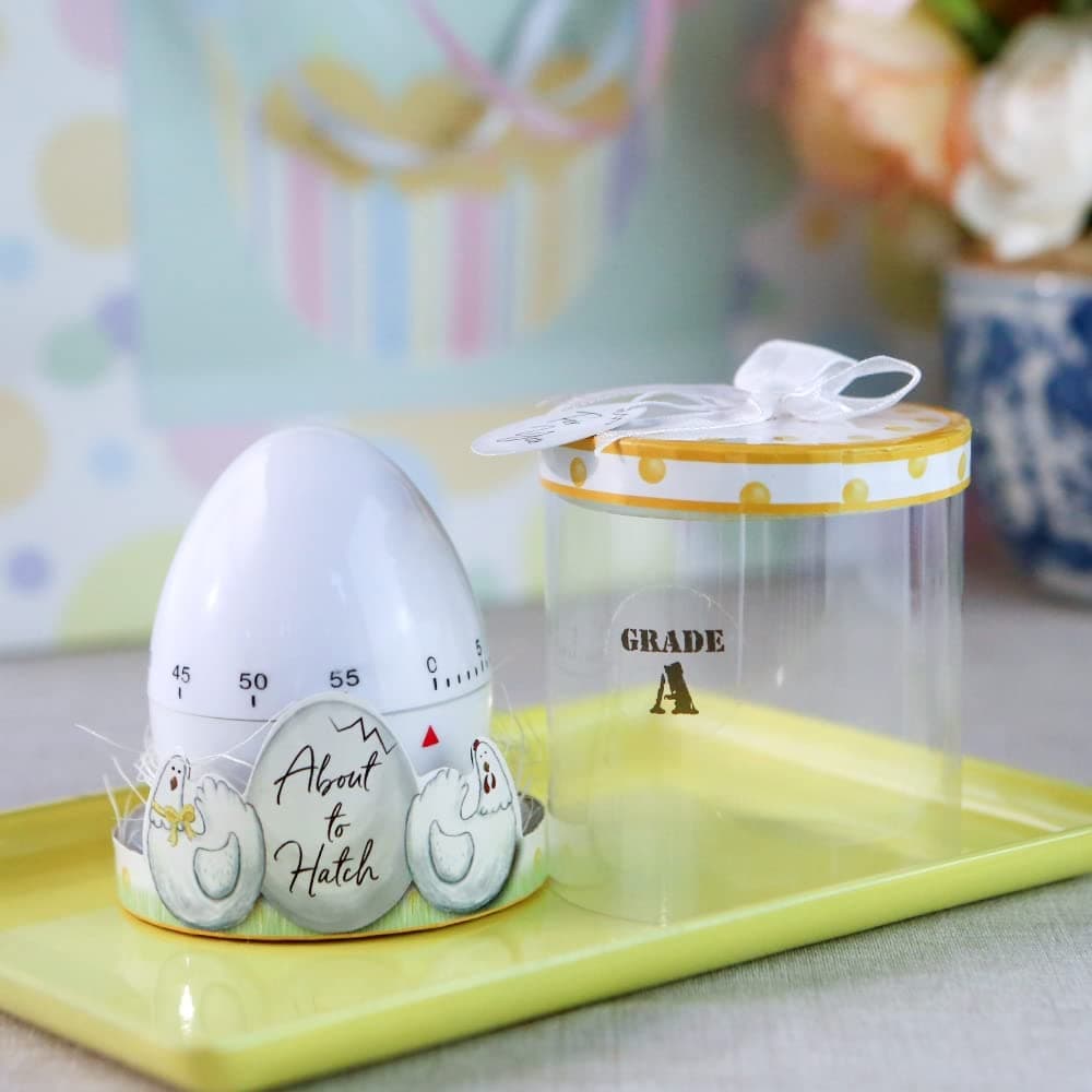 Kate Aspen About to Hatch Kitchen Egg Timer in Showcase Gift Box White 18216NA 1 Count Pack of 1