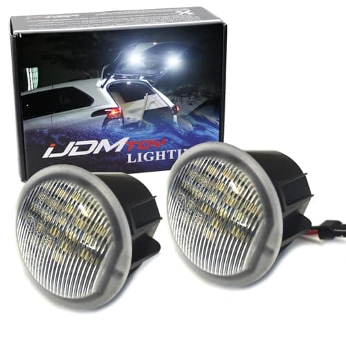 iJDMTOY Super Bright High Power Xenon White Full LED Cabin Trunk Cargo Liftgate Upper Dome Lights Compatible With Jeep Grand Cherokee Dodge Durango etc