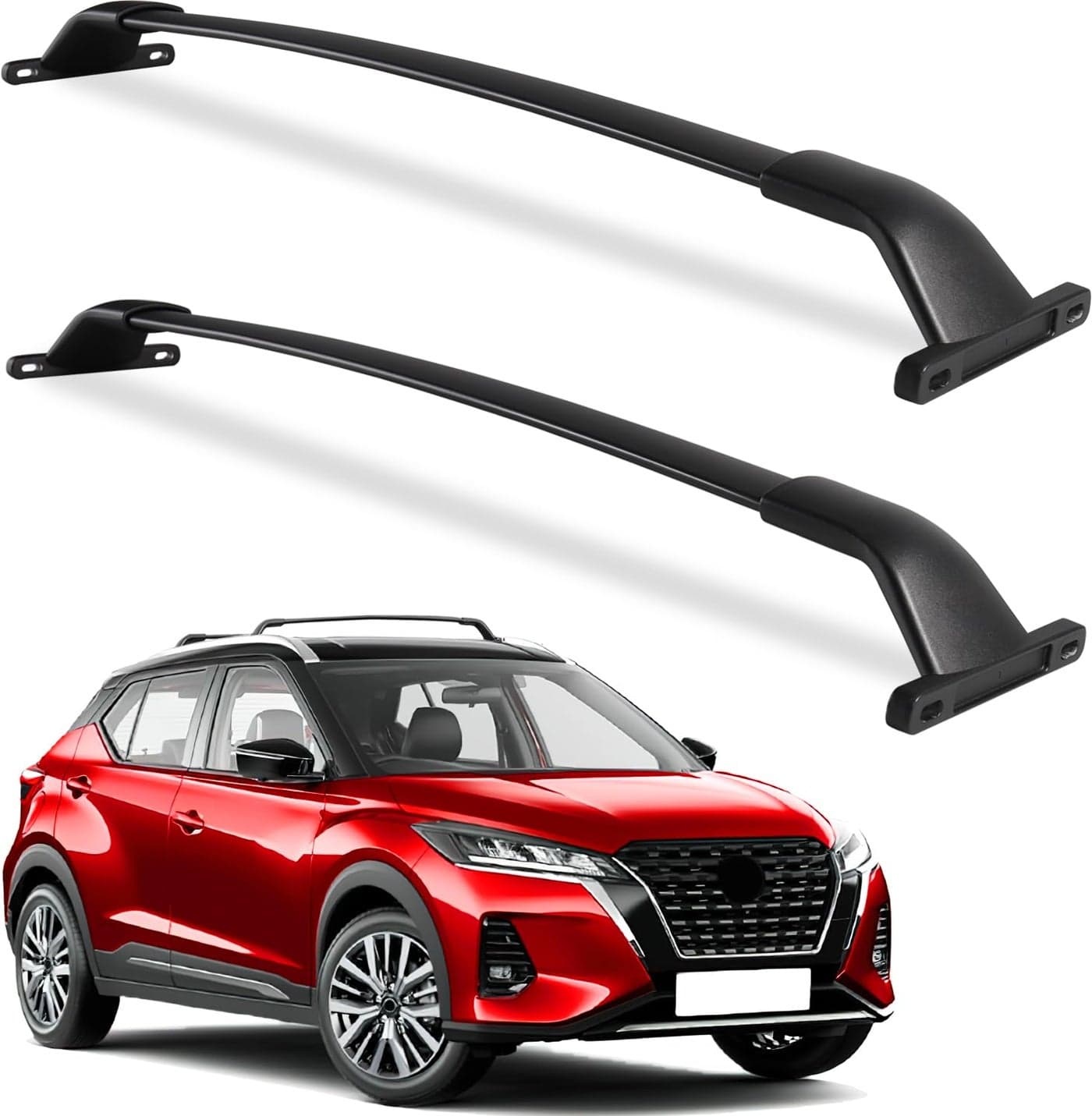 Wonderdriver Heavy Duty 220lb Roof Rack Cross Bars Compatible with Nissan Kicks 20172024 Not for 2025 All Aluminum Crossbar Luggage Racks Roof Rail Rooftop Luggage Carrier Canoe Kayak Bike
