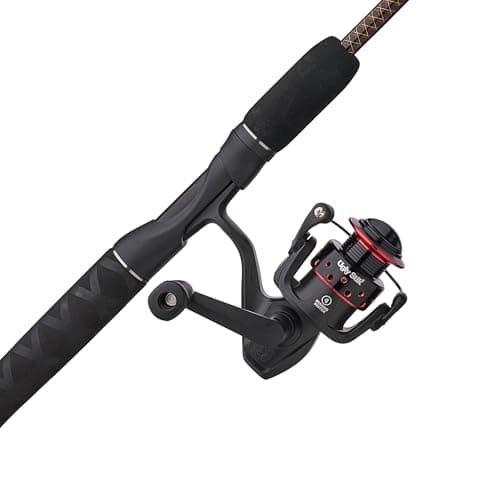 Ugly Stik GX2 Spinning Reel and 5 Fishing Rod Combo Travel Kit Includes Cloth Travel Bag 3Piece Graphite and Fiberglass Rod with Clear Tip Design