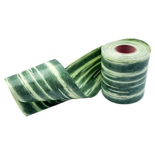 Green Ti Leaf Ribbon 4 x 50 Yard Poly Floral Craft Decoration Waterproof Ribbon for Indoor Outdoor Wrap Florist Holiday Decorating Wedding Bouquet Art Crafts etc