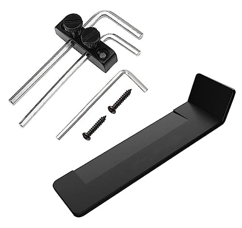 Jiayouy Set of Tremolo Bridge Shim & Locking Nut for Floyd Rose Tremolo Bridge Electric Guitar, Black