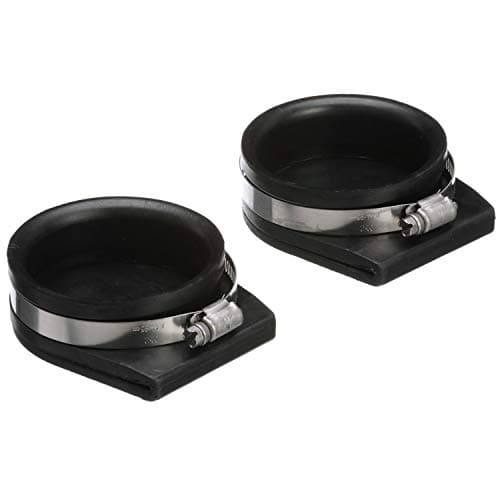 Seachoice Exhaust Guard Covers, Fits 4 in. OD Pipe, Black Rubber with Stainless Steel Hose Clamp
